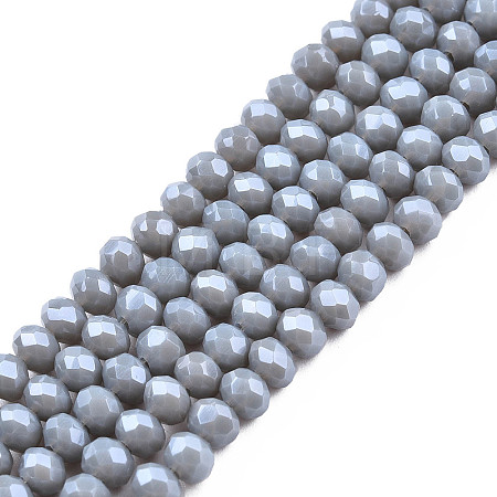 Electroplate Glass Beads Strands EGLA-A034-P1mm-A16-1
