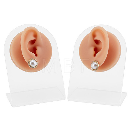 2 Sets 2 Styles Soft Silicone Ear Displays Mould ODIS-HY0001-04B-1