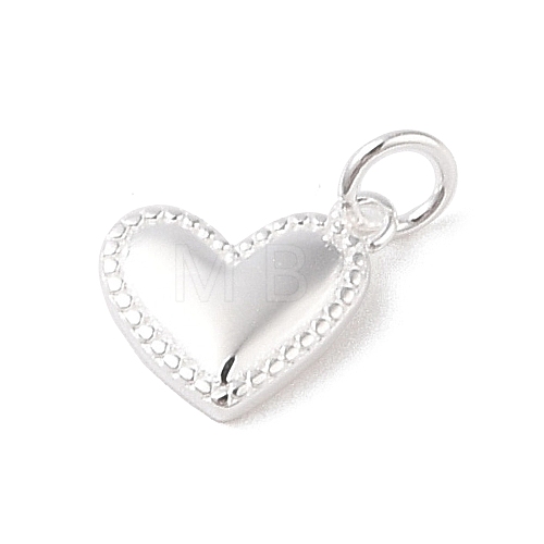 925 Sterling Silver Heart Charms STER-K181-02S-1