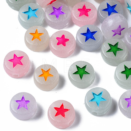 Luminous Gainsboro Acrylic Beads MACR-S273-63-1