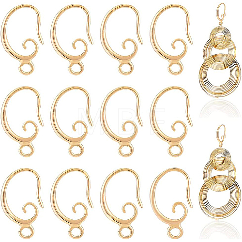 30Pcs Brass Earring Hooks KK-BC0008-80-1