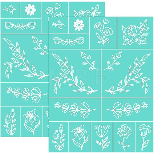 Self-Adhesive Silk Screen Printing Stencil DIY-WH0173-021-04-1