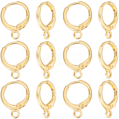 SUNNYCLUE 50Pcs Brass Leverback Earring Findings KK-SC0004-22G-1