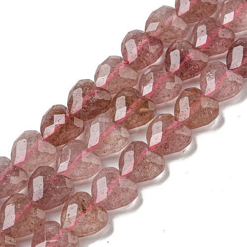 Natural Green Strawberry Quartz Beads Strands G-P544-E04-01-1