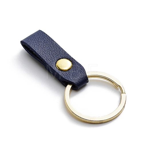 PU Leather Keychain with Iron Belt Loop Clip for Keys PW23082599221-1