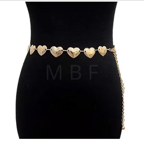 Zinc Alloy Heart Link Waist Chains WG2D3D9-04-1