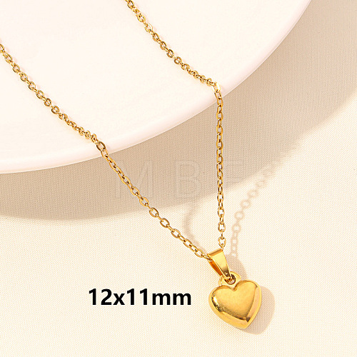 Stainless Steel Heart-shaped Necklace Jewelry DIY Accessories FY2457-6-1