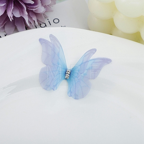 Gradient Color 2-Layer Fibre Tulle Ornament Accessories DIY-WH0449-15D-1