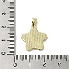 Brass Pave Shell Pendants KK-I708-14D-G-3