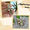 4Pcs Alloy Bees Display Decorations DJEW-SP0001-36-6