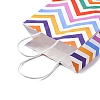 Wave Shaped Print Paper Packing Tote Bags CARB-R001-01C-3