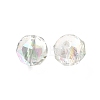 Electroplate Transparent Round Glass Beads GL-CBA6A73-HR04-2