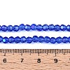 Electroplate Transparent Glass Beads Strands EGLA-A035-T4mm-L21-4