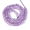 Anti-Tarnish Electroplate Glass Imitation Jade Beads Strands EGLA-T029-6mm-13D-2