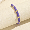 Vintage Zinc Alloy Enamel Bamboo Hinged Cuff Bangles for Women BF0651-7-1