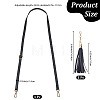 1Pc Black PU Imitation Leather Adjustable Bag Straps PURS-CL0001-53-2