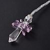 Crystal Fairy Beaded Wall Hanging Decoration Pendant Decoration HJEW-G019-02C-4
