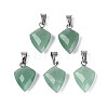Natural Green Aventurine Pendants G-N349-18P-03-1