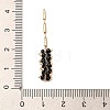 Rack Plating Brass Column Glass Seed Beads Links Connector Charms KK-M266-12G-01-3
