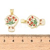 Graduation Season Brass Enamel Pendants KK-CBAF2EC-03G-D01-3