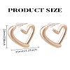 1Pair Alloy Stud Earrings EJEW-LP0004-66G-2