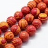 Synthetic Malachite Beads Strands X-G-I199-32-8mm-A-1
