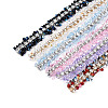 Resin Rhinestone Crystals Beaded Trim DIY-N008-05-3
