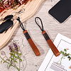 2Pcs Cowhide Leather Car Key Chain Pendant Decorations AJEW-CL0001-80C-4