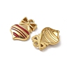 304 Stainless Steel Enamel Pendants STAS-L300-012G-41-2