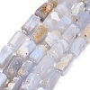 Natural Blue Lace Agate Beads Strands G-D109-A02-2