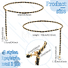 2Pcs 2 Style Aluminum Link Chain Belts with Round & Heart Charms AJEW-FG0002-89-2