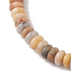 2Pcs Natural Crazy Agate Beads Stretch Bracelets BJEW-JB13415-04-5