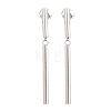 304 Stainless Steel Stud Dangle Earrings EJEW-E617-07P-2