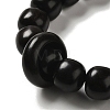 Ebony Mala Bead Bracelets BJEW-B080-21-3