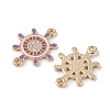 Alloy Enamel Connector Charms ENAM-I054-06D-2