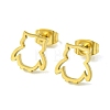 Cute Little Animal Theme 304 Stainless Steel Stud Earrings EJEW-B041-03D-G-1