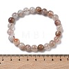 Natural Rutilated Quartz Round Beads Stretch Bracelets for Women BJEW-Z158-03D-03-5