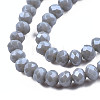 Electroplate Glass Beads Strands EGLA-A034-P10mm-A16-3