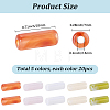 100Pcs 5 Colors Transparent Acrylic Beads OACR-SP0002-41-2