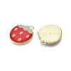 Light Gold Plated Alloy Enamel Pendants PALLOY-N176-26A-RS-2