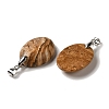 Natural Picture Jasper Pendants G-Z055-03P-25-2