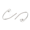 Rhodium Plated 925 Sterling Silver Earring Hooks STER-M117-01P-2