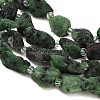 Raw Rough Natural Ruby in Zoisite Beads Strands GG-CBA0B77-A14-01-3