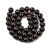 Natural Garnet Gemstone Beads Strands G-R263-9mm-3