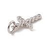 Brass Micro Pave Cubic Zirconia Charms ZIRC-F132-01P-3