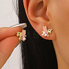 Brass Stud Earrings FS-WGAD0DB-03-1