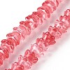 Transparent Glass Beads Strands LAMP-H061-01A-04-1