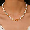 Elegant Natural Shell Nuggets Beaded Necklaces for Women ZE2381-1