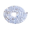 Natural Blue Lace Agate Beads Strands G-K366-B02-02-4