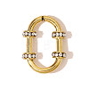 304 Stainless Steel Rhinestone Linking Rings STAS-OY007-88G-1